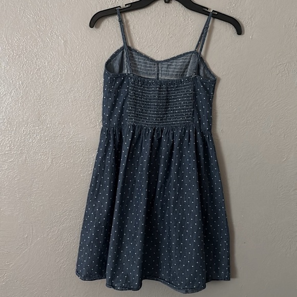 Women’s SO Chambray Polka Dot Summer Dress, Medium - Picture 3 of 6